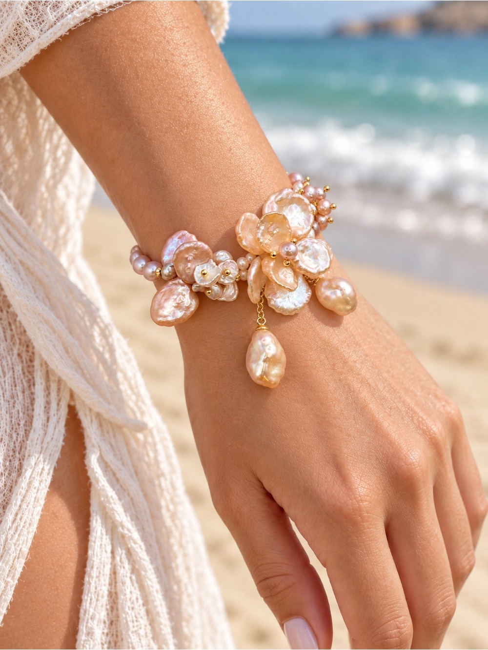Blush Reef Pearl Bracelet R7